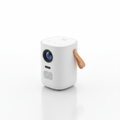 Compact mini portable projector on white background