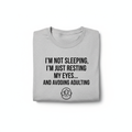 Grey funny Dad slogan t-shirt on white background