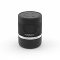 Compact portable bluetooth speaker on white background