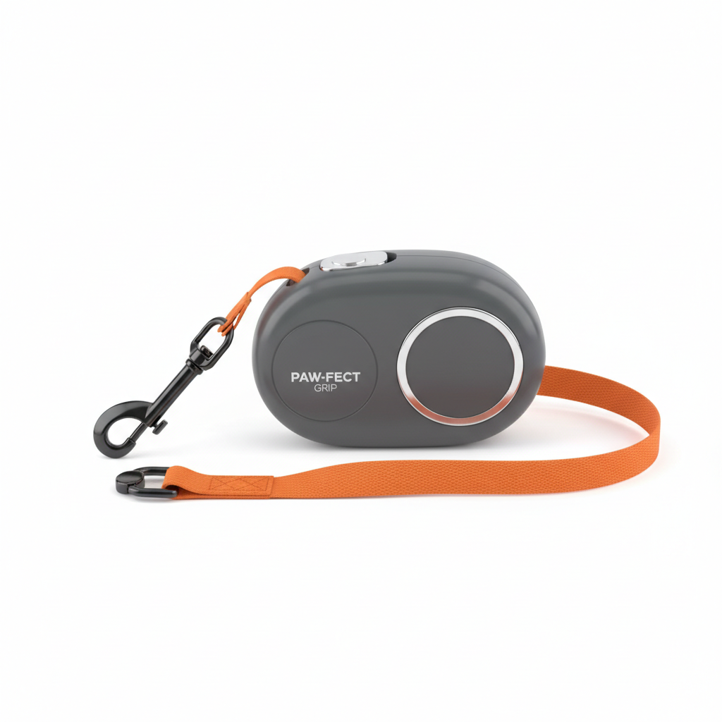 Retractable dog lead lightweight and compact