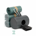 Dog poop bag dispenser with biodegradable bags