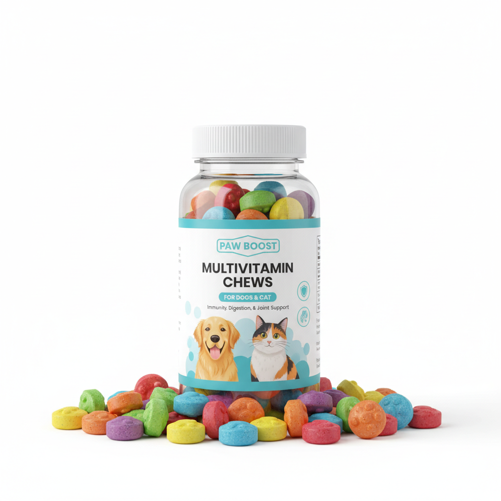 Multivitamin chews for dogs and cats daily wellness